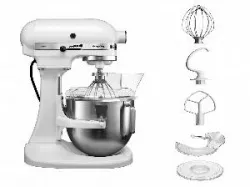 Купить миксер планетарный kitchenaid 5kpm5ewh white – цена от завода, доставка до двери | RuOborudovanie.ru