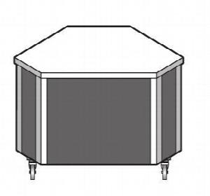 Прилавок нейтральный угловой Emainox Eae 90 8035036