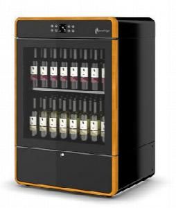 Шкаф винный Enofrigo I.Am H1200 вентилируемый, черный, рамка светл. дер/ 2 полки S1V1Nc+1/Ga89430001