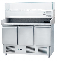 Стол для пиццы Koreco S903PZ (+5/+10) гранит.столеш., 3дв, GN1/1 – купить в RuOborudovanie.ru с доставкой до двери Купить стол для пиццы koreco s903pz (+5/+10) гранит.столеш., 3дв, gn1/1 – цена от завода, доставка до двери | RuOborudovanie.ru