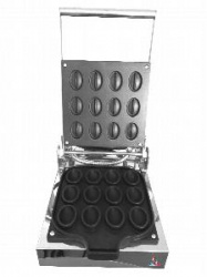 Вафельница Airhot WWN-12 Coffee Bean Орешек 1зона 185x185мм (12шт), чугун, эл.настол.