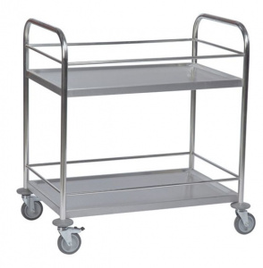 Тележка сомелье средняя с 2 полками для бутылок Kocateq BTM2